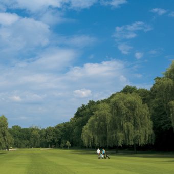 Markenzeichen des Platzes sind seine von Trauerweiden gesäumten Fairwayschluchten.