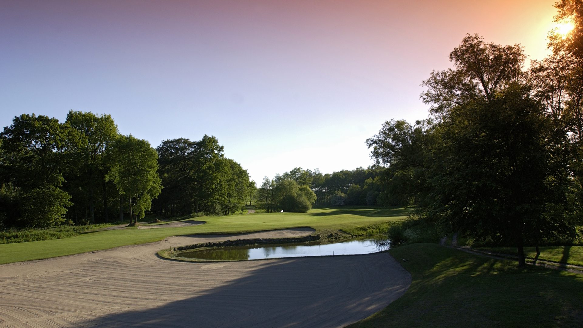 Eine der schönsten Par 4-Bahnen auf Gut Kaden