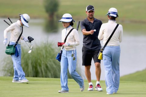 Pep Guardiola beim Golf