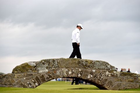 ZACH JOHNSON, der Gewinner der 144. British Open auf dem Weg zum letzten Putt