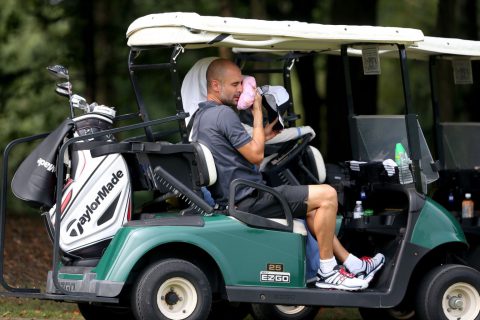 Pep Guardiola beim Golf