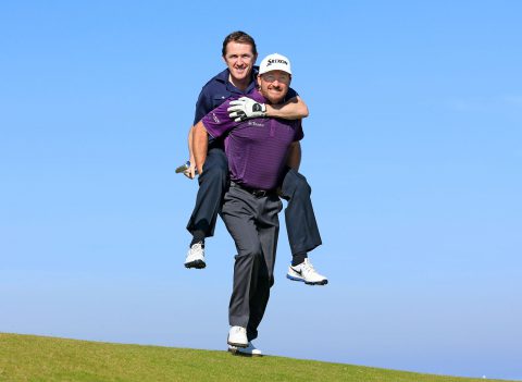 during final practice for the 2015 Alfred Dunhill Links Championship at Kingsbarns Golf Links on September 30, 2015 in St Andrews, Scotland.