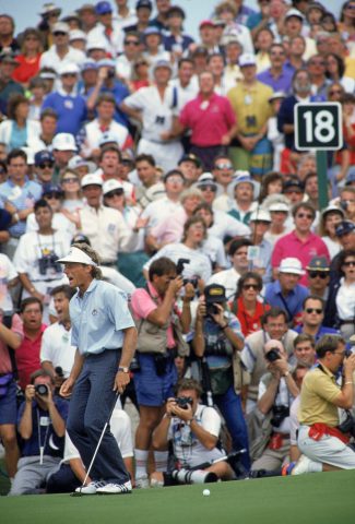 September 1991, Kiawah Island, letztes Grün im letzten Flight des Ryder Cups: Bernhard Langer verschiebt den 1,80-Meter-Putt zum Sieg über Hale Irwin hauchdünn. Das Match wird geteilt, die Amerikaner holen sich den Cup mit 14,5:13,5 Punkten zurück.