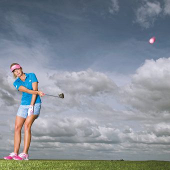 Kurzes Spiel mit Paula Creamer