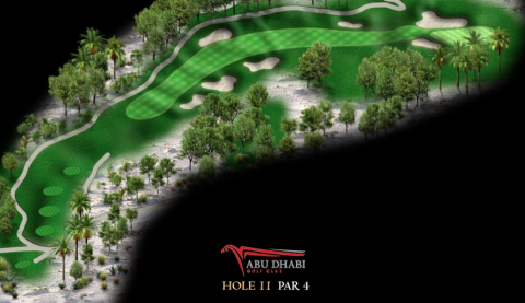Abu Dhabi Golf Club: Loch 11 (Par 4, 381 Meter)