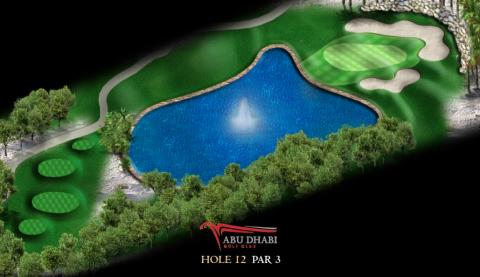 Abu Dhabi Golf Club: Loch 12 (Par 3, 170 Meter)