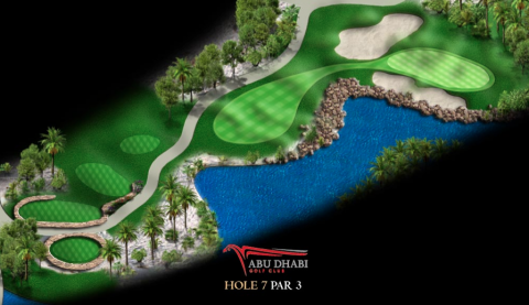 Abu Dhabi Golf Club: Loch 7 (Par 3, 182 Meter)