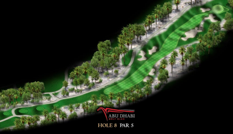 Abu Dhabi Golf Club: Loch 8 (Par 5, 546 Meter)