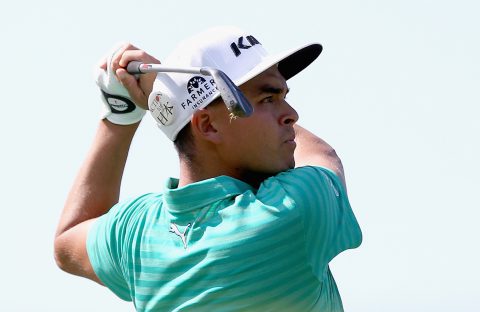 CHARLOTTE, NC - MAY 07: Rickie Fowler hits a tee shot on the 13th hole during the third round of the 2016 Wells Fargo Championship at Quail Hollow Club on May 7, 2016 in Charlotte, North Carolina. (Photo by Streeter Lecka/Getty Images)