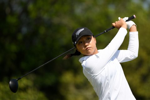 RIO DE JANEIRO, BRAZIL - AUGUST 17: Lydia Ko of New Zealand plays her shot from the fifth tee during the First Round of Women's Golf at Olympic Golf Course on Day 12 of the Rio 2016 Olympic Games on August 17, 2016 in Rio de Janeiro, Brazil. (Photo by Ross Kinnaird/Getty Images)