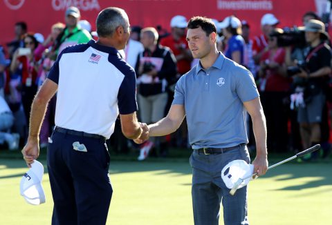 Martin Kaymer gewinnt sein Einzel gegen Matt Kuchar.