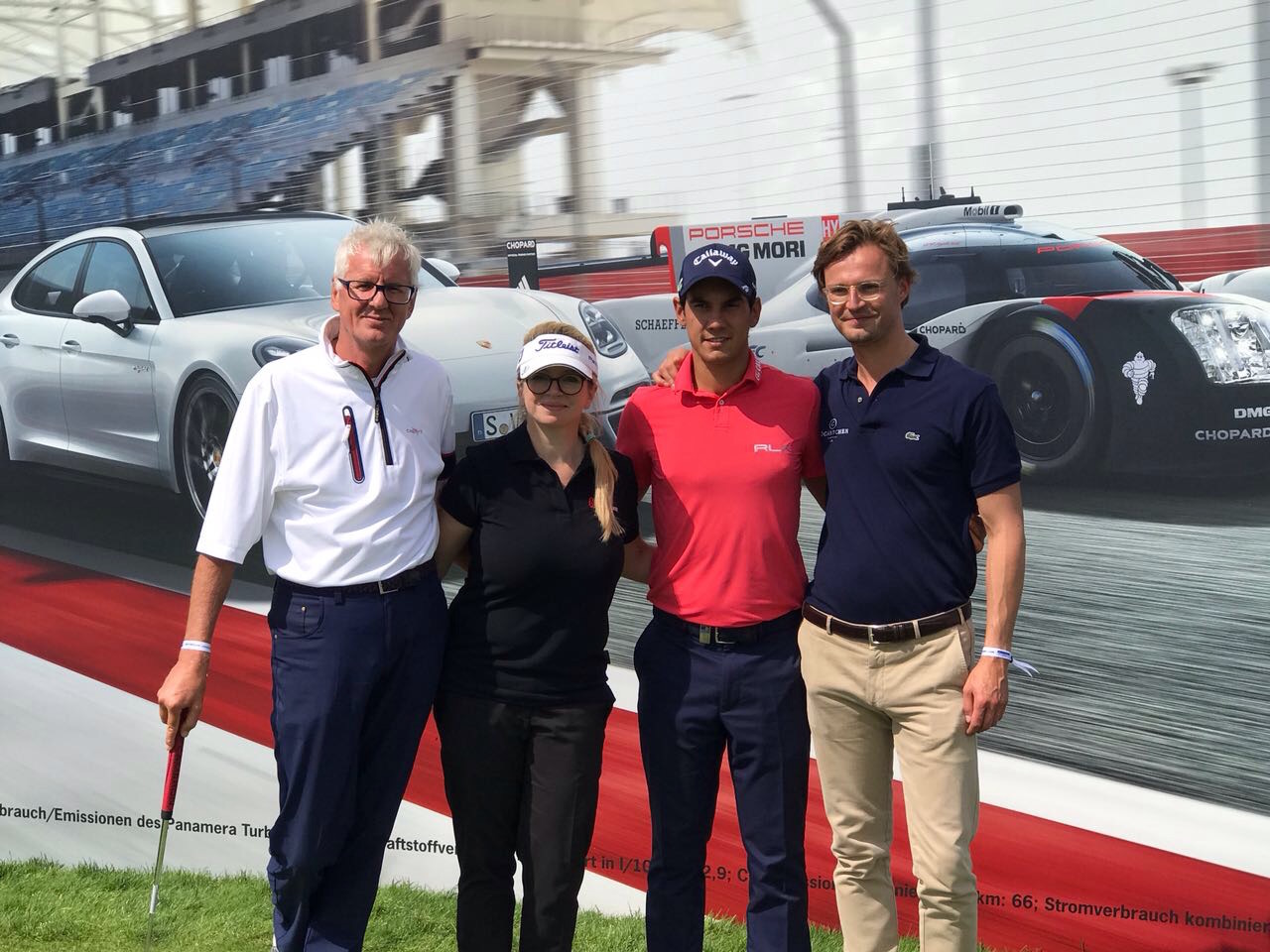 ProAmTeam: Oswald Rizzi, Isabel von Wilcke, Matteo Manassero und Florian Hühne.