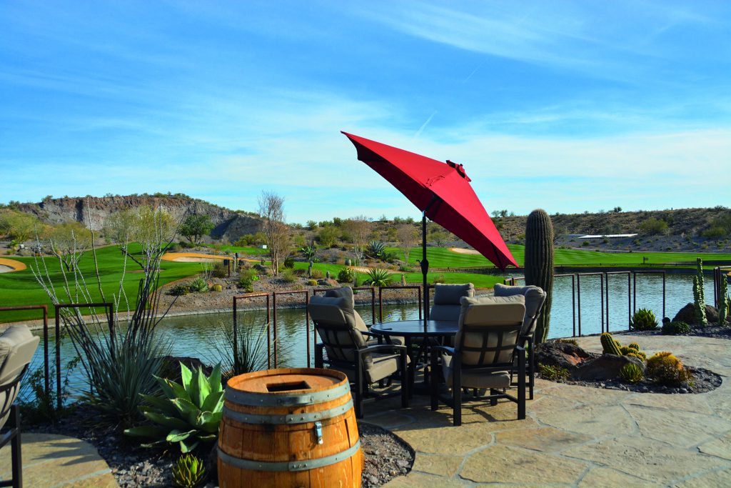 Wickenburg Ranch. Musikbeschallung auf dem Golfplatz ist auf Golfplätzen in Amerika völlig normal. Foto: I.v.Wilcke.