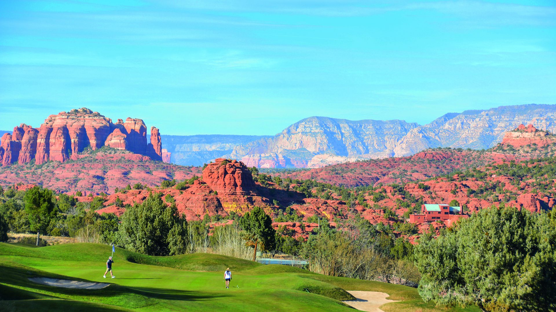 Beim Golfurlaub in Arizona erwarten Sie nicht nur fantastische Golfplätze, sondern auch traumhafte Aussichten. Wie hier an Bahn 10, in Las Sendas. Foto: I.v.Wilcke