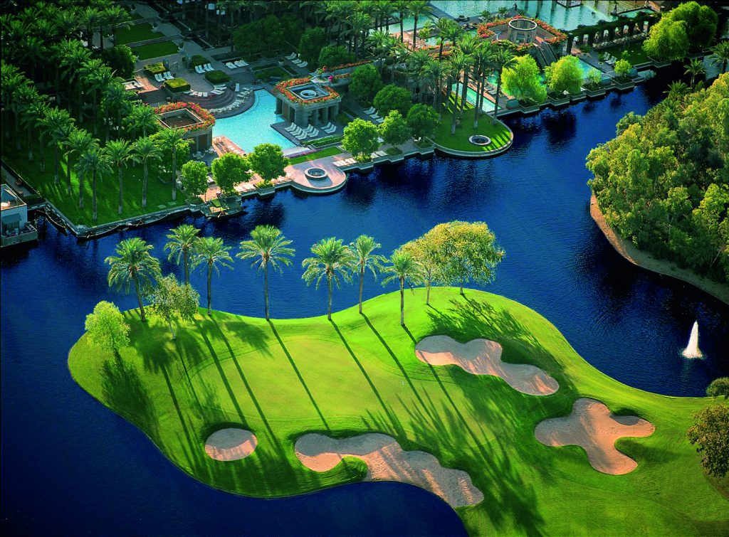 So komfortabel kann Golfurlaub in Arizona sein: Gainey Ranch liegt nur einen knappen Drive entfernt vom Luxushotel Hyatt Regency Scottsdale Resort & Spa.