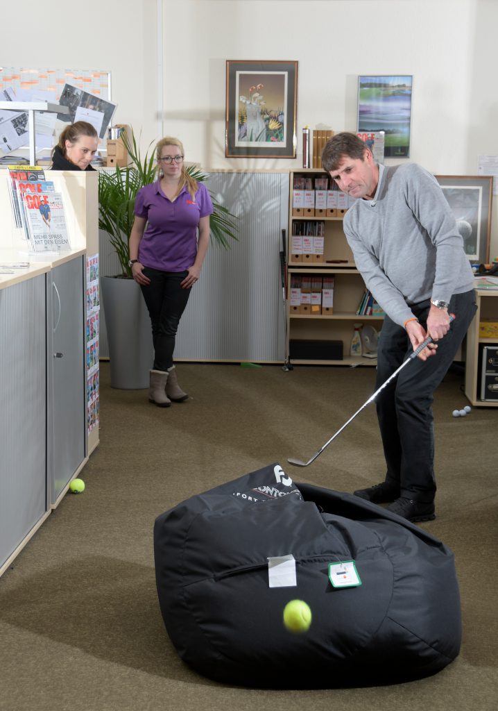 Pitchen: Barrieren überwinden – beispielsweise Sitzsack.