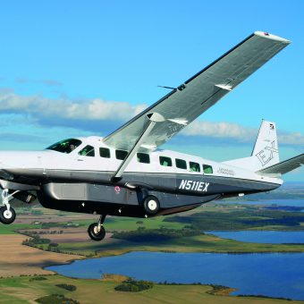 Leserreise: Zu den schottischen Golfplätzen fleigen mit dem Turboprop Typ Cessna Caravan