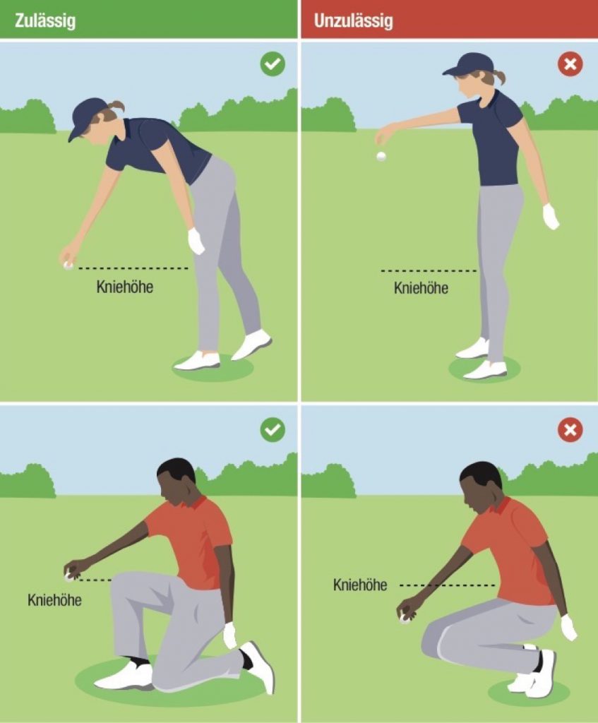 Neue Golfregeln Richtig droppen GOLF MAGAZIN Neue Golfregeln Richtig droppen GOLF MAGAZIN
