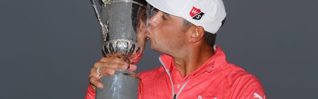 U.S. Open - Final Round PEBBLE BEACH, CALIFORNIA - JUNE 16: Gary Woodland of the United States poses with the trophy after winning the 2019 U.S. Open at Pebble Beach Golf Links on June 16, 2019 in Pebble Beach, California. (Photo by Warren Little/Getty Images) 