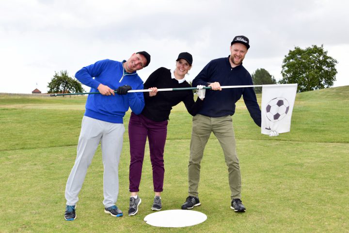 ... und hatten auch auf dem Fussball-Golf-Platz in Fleesensee Sßa. (Foto: Elke A. Jung-Wolff).