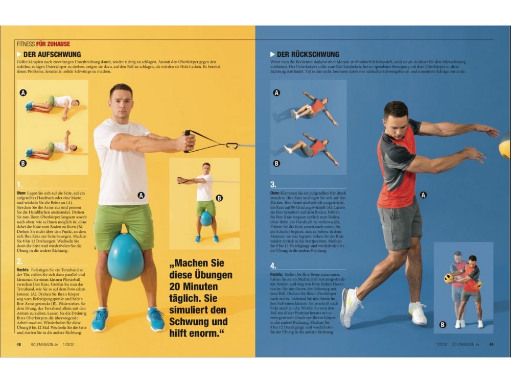 GOLF MAGAZIN Januar 2020 Fitness