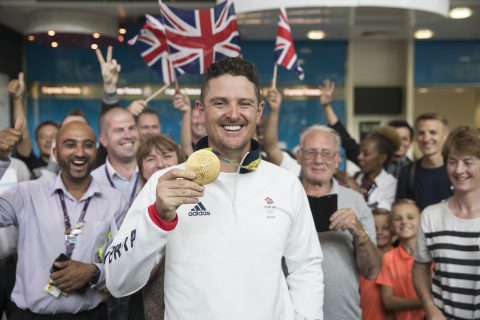 Der Engländer Justin Rose gewann in Rio bei den Olympischen Spielen 2016 die Goldmedaille