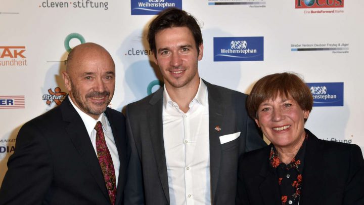 Christian Neureuther: mit Sohn Felix Neureuther und Ehefrau Rosi Mittermaier. ©GettyImages