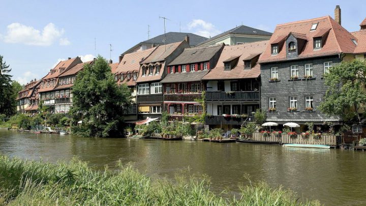 Mittelalterliches Fachwerk Die einstige Fischersiedlung »Klein Venedig« beherbergt heute viele kleine Läden. ______ © Bamberg Tourismus & Kongress Service/Krebs