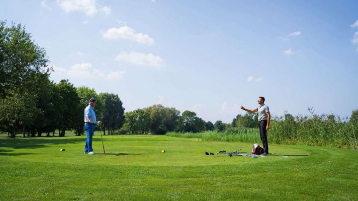 Bild 1: schwierige Situationen auf dem Golfplatz bewältigen.