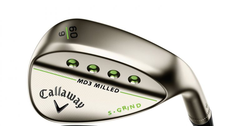 Callaway "MD3 Milled" Eine Wedge-Serie, die es nicht nur in drei verschiedenen Finish-Varianten gibt (Satin Chrome, Matte Black, Gold Nickel), sondern die auch mit drei unterschiedlichen Sohlenformen (C-, S- und W-Grind) und jeder Menge Loft-Optionen von 46 bis 64 Grad angeboten wird.