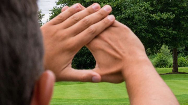 Können Sie das Ziel nicht mehr sehen, ist ihr nicht dominantes Auge geöffnet.