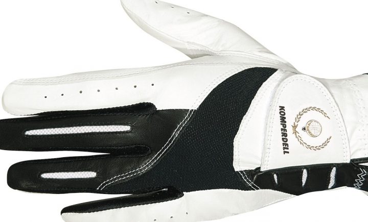 Komperdell Leather Golf Glove Der Cabretta-Lederhandschuh hat Lycra-Einsätze, die optimale Passform und Bewegungsfreiheit garantieren sollen. Das weiche, geschmeidige Leder sorge für einen hohen Tragekomfort und guten Grip. Für Damen und Herren. Preis: 14,95 Euro