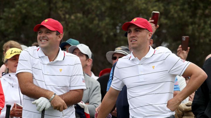 Gemeinsam auf der Proberunde: Patrick Reed und Justin Thomas