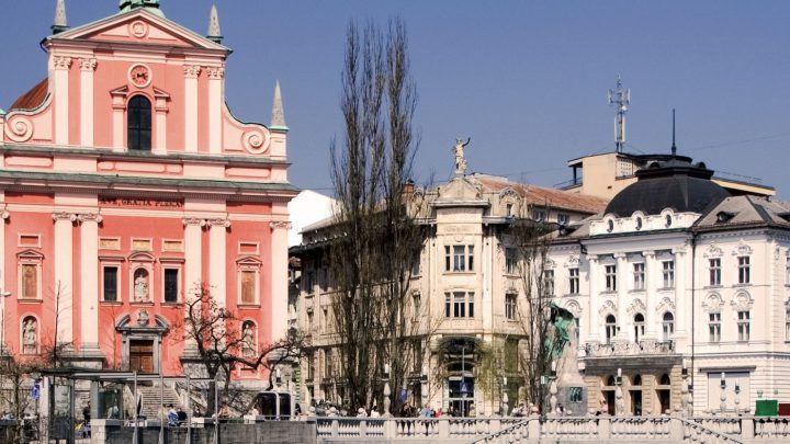 Hauptstadt Ljubljana ist die aufstrebende Hauptstadt des Zwei-Millionen-Einwohnerlandes