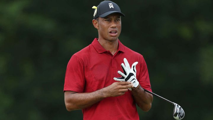 Spielte erstmals nach der Corona Pause: Tiger Woods