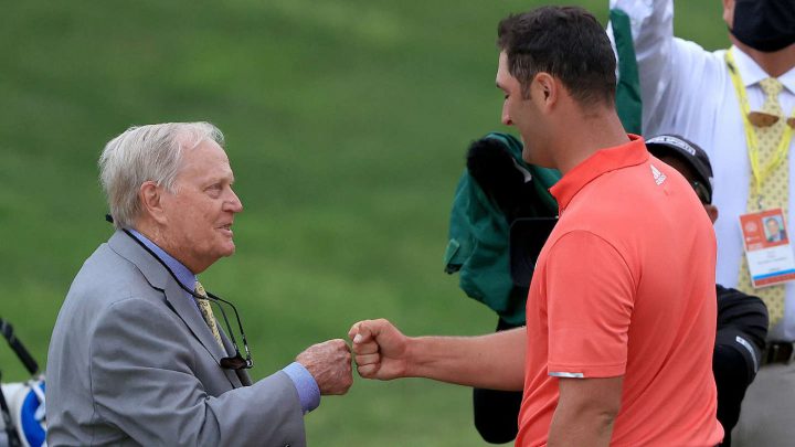 Glückwunschgeste 2020: Legende Jack Nicklaus und Gewinner Jon Rahm – die neue #1 der Welt