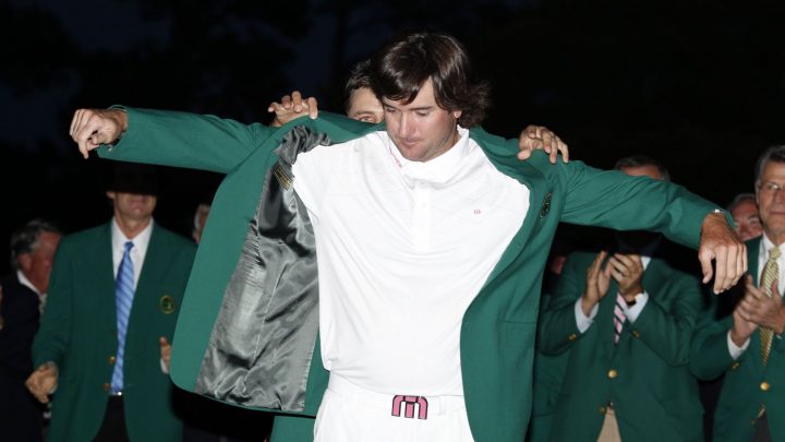 Erster Streich Watson erspielte sich sein erstes Green Jacket 2012