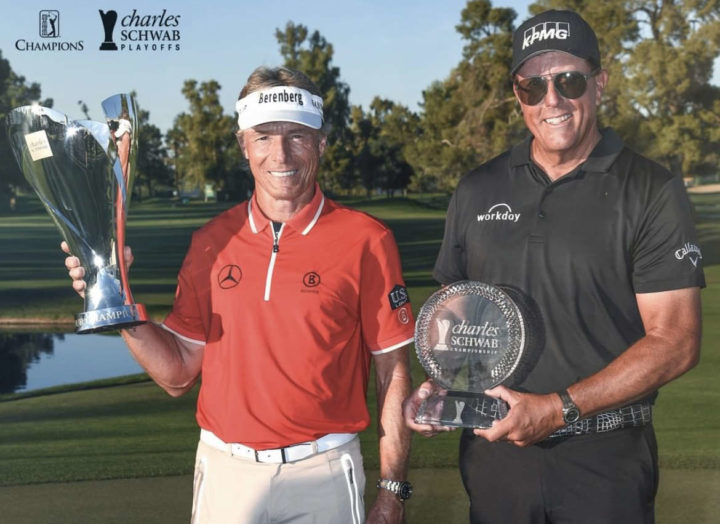 Gesamtsieger und Turniersieger: Bernhard Langer, Phil Mickelson (Photo: PGA Tour Champions via Insta)