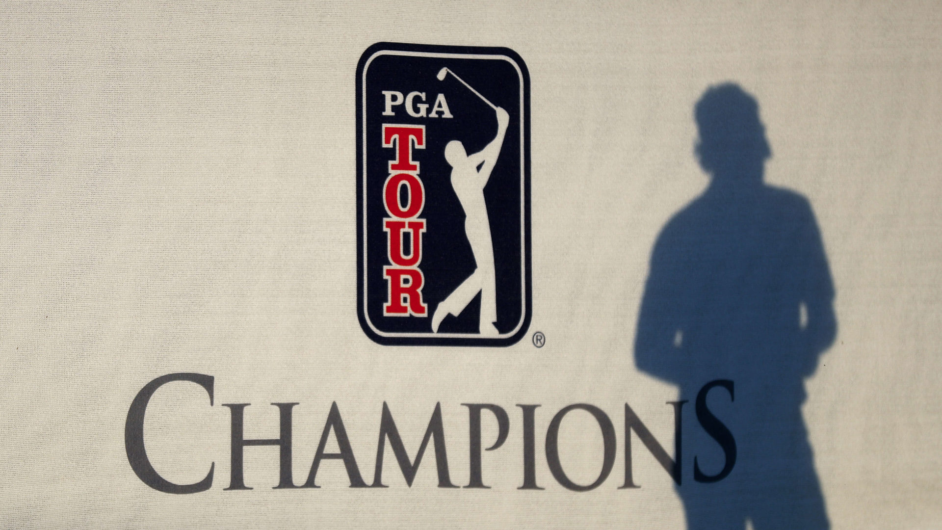 NAPLES, FLORIDA - FEBRUARY 20: Bernhard Langer of Germany shadow on the Grandstand after winning the Chubb Classic after the final round at Tiburon Golf Club on February 20, 2022 in Naples, Florida. (Photo by Omar Rawlings/Getty Images)