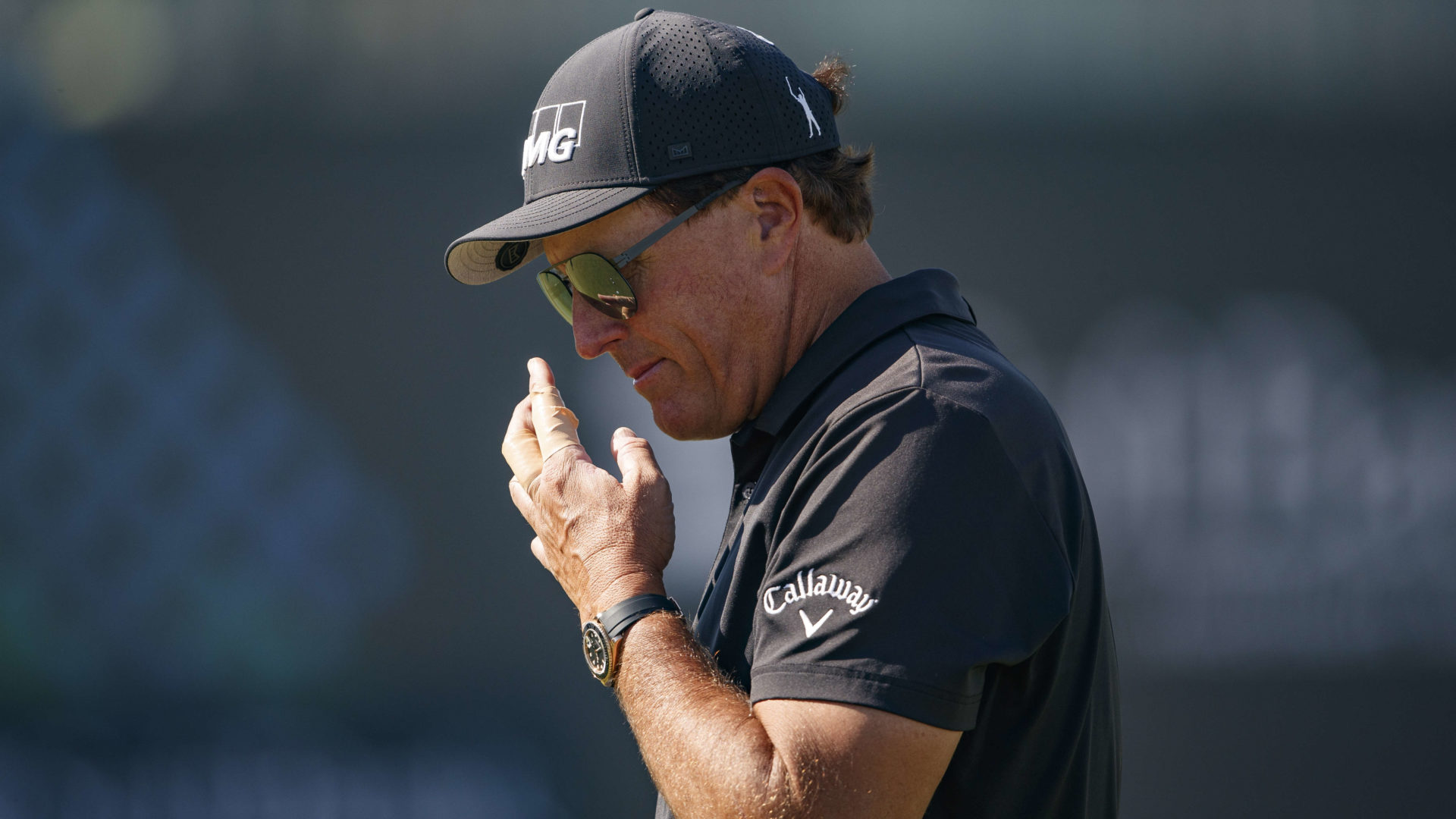 AL MUROOJ, SAUDI ARABIA - FEBRUARY 01: Phil Mickelson of The USA during a practice round prior to the PIF Saudi International at Royal Greens Golf & Country Club on February 01, 2022 in Al Murooj, Saudi Arabia. (Photo by Oisin Keniry/Getty Images)