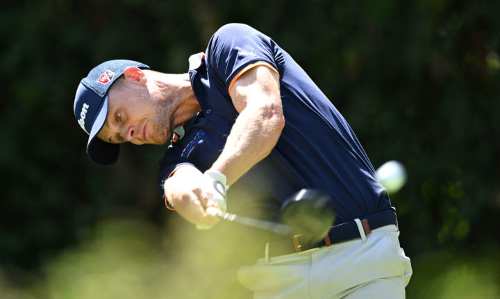 NAIROBI, KENYA - MARCH 05: Hurly Long of German plays his tee shot on the 12th hole during day three of the Magical Kenya Open at Muthaiga Golf Club on March 05, 2022 in Nairobi, Kenya, tour news (Photo by Stuart Franklin/Getty Images)