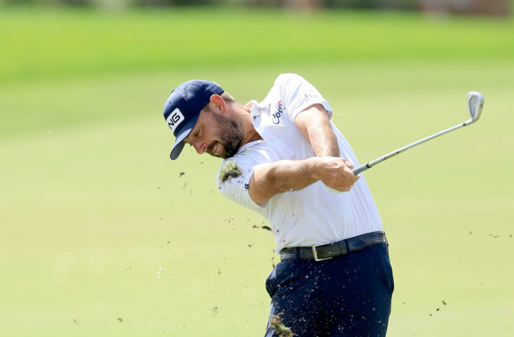 ORLANDO, FLORIDA - MARCH 05: Stephan Jaeger of The United States plays his second shot on the par 4, first hole during the third round of the Arnold Palmer Invitational presented by Mastercard at Arnold Palmer Bay Hill Golf Course on March 05, 2022 in Orlando, Florida. players championship-2022(Photo by David Cannon/Getty Images)