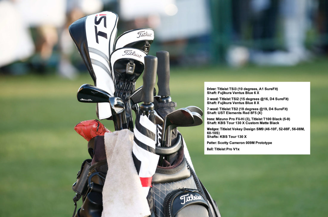 PONTE VEDRA BEACH, FLORIDA - MARCH 14: A detailed view of a golf bag belonging to Cameron Smith of Australia is seen during the final round of THE PLAYERS Championship on the Stadium Course at TPC Sawgrass on March 14, 2022 in Ponte Vedra Beach, Florida. (Photo by Jared C. Tilton/Getty Images)