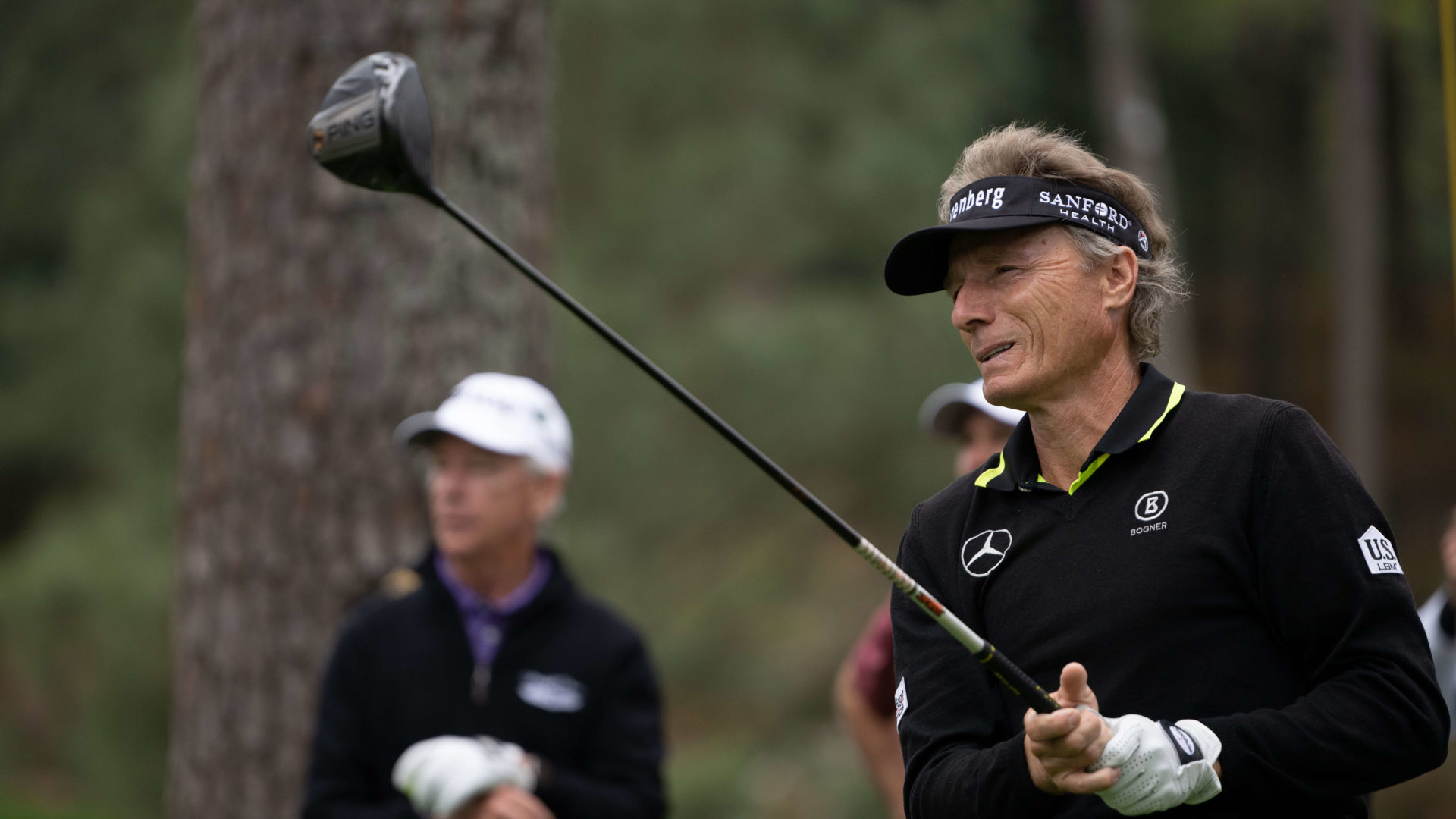 Bernhard LANGER (GER) during Tuesday practice at US Masters, Augusta National, Augusta, Georgia, USA. Credit: Matthew Harris / Golf Picture Agency