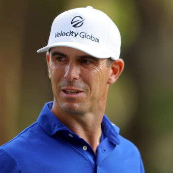 HILTON HEAD ISLAND, SOUTH CAROLINA - APRIL 14: Billy Horschel walks across the 11th hole during the first round of the RBC Heritage at Harbor Town Golf Links on April 14, 2022 in Hilton Head Island, South Carolina. (Photo by Kevin C. Cox/Getty Images)