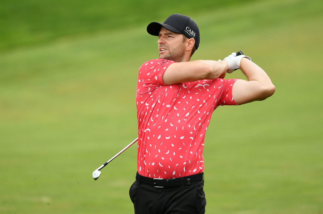 GIRONA, SPAIN - APRIL 30: tour news Marcel Schneider of Germany plays his second shot on the ninth hole during Day Three of the Catalunya Championship at Stadium Course, PGA Catalunya Golf and Wellness on April 30, 2022 in Girona, Spain. tour news (Photo by Octavio Passos/Getty Images)
