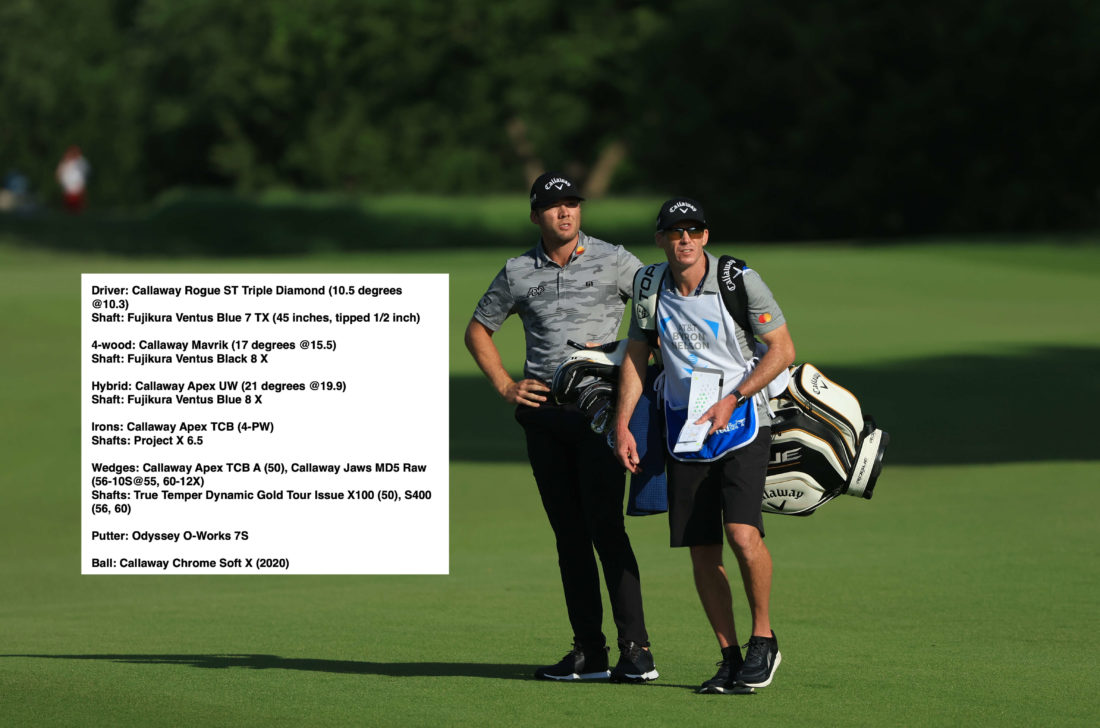 MCKINNEY, TEXAS - MAY 13: Sam Burns prepares to play a shot on the 12th hole during the second round of the AT&T Byron Nelson at TPC Craig Ranch on May 13, 2022 in McKinney, Texas. (Photo by Sam Greenwood/Getty Images)