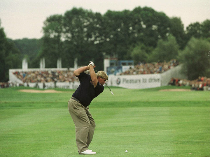 John Daly bei der BMW International Open 2001 – in ungewohnt zurückhaltendem Outfit, aber mit einem unvergesslichen Score: 27 unter Par und Rekordhalter. (Foto: Getty Images)