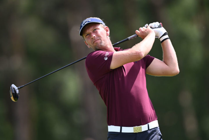 Marcel Siem bei der Porsche European Open 2022 – er liebt die Jubel der Fans und seine Fans lieben ihn. Siem spielte sich in die Top 20. (Foto: Getty Images)