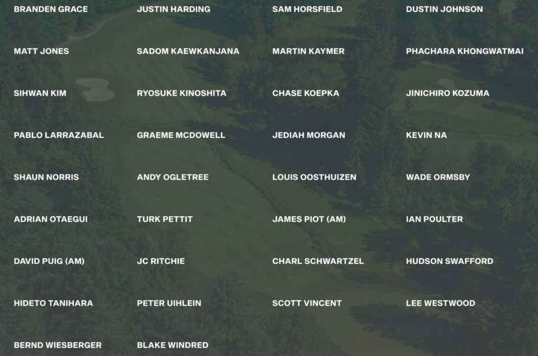 Teilnehmerliste: LIV Golf London
